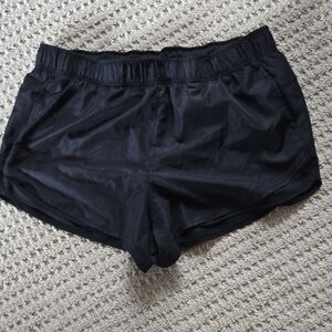 Athletic Works Black Athletic Shorts Lightweight Elastic Waist